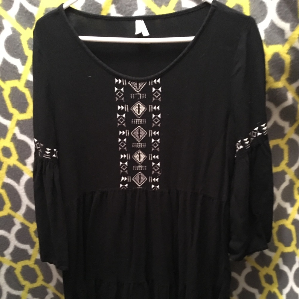 Black long sleeve dress